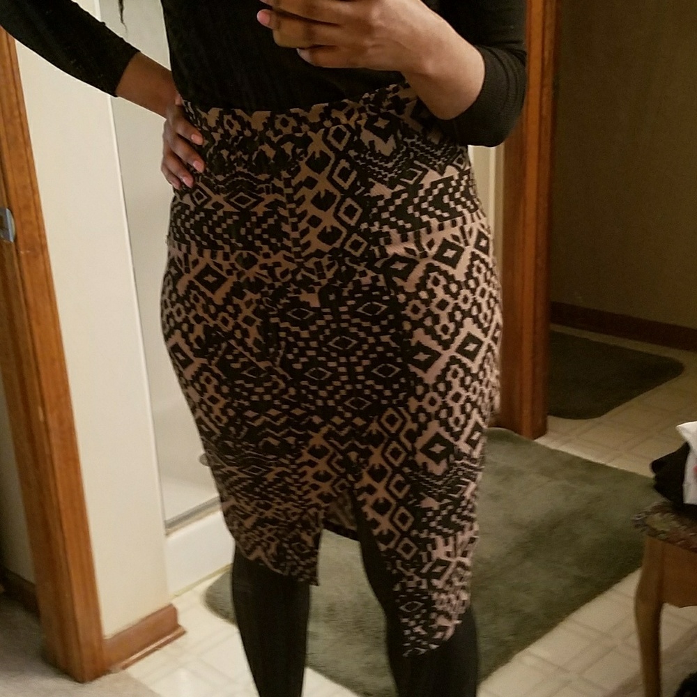 Tribal Inspired Midi Skirt
